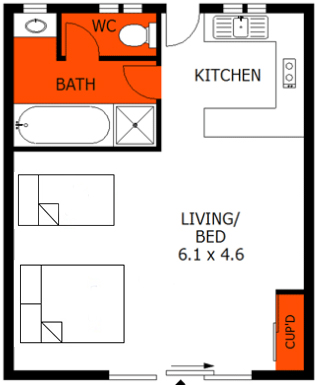 studio room floor plan copy