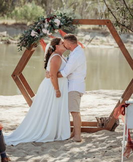 hexagonal wedding arbour