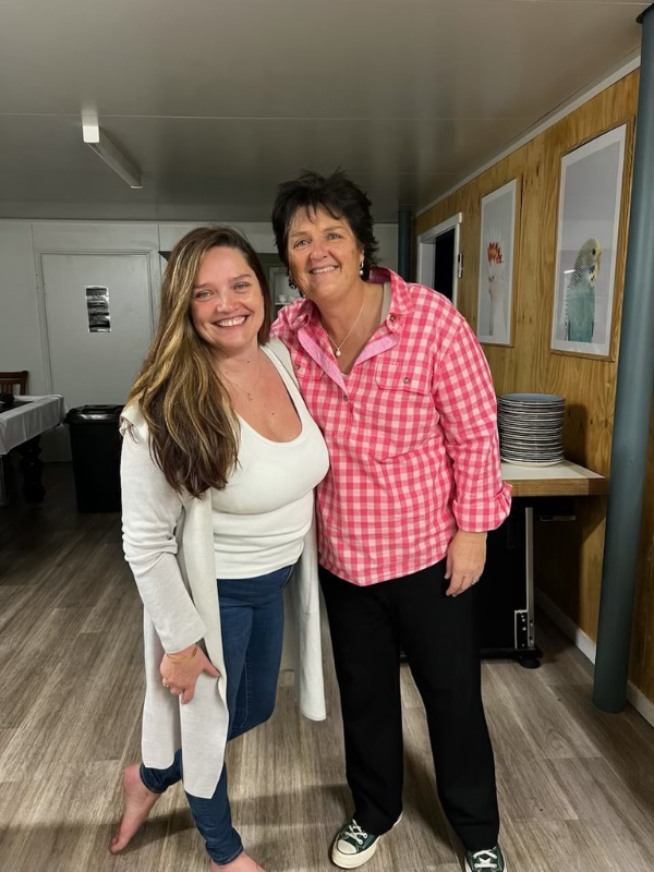 Your hosts for Flow & Let Go Jules from Airtree Resort and her sister Tracey