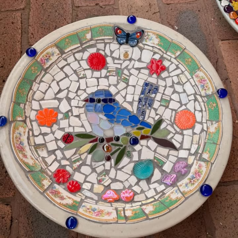 birdbath mosaic 2